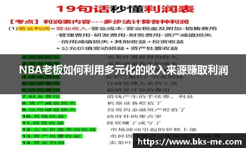 NBA老板如何利用多元化的收入来源赚取利润